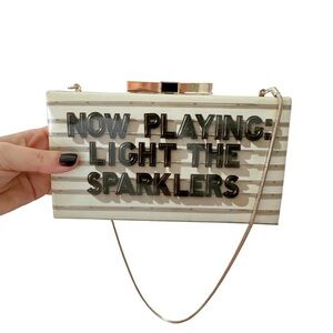 kate spade Cinema City Samira Now Playing Light Sparklers clutch shoulder bag